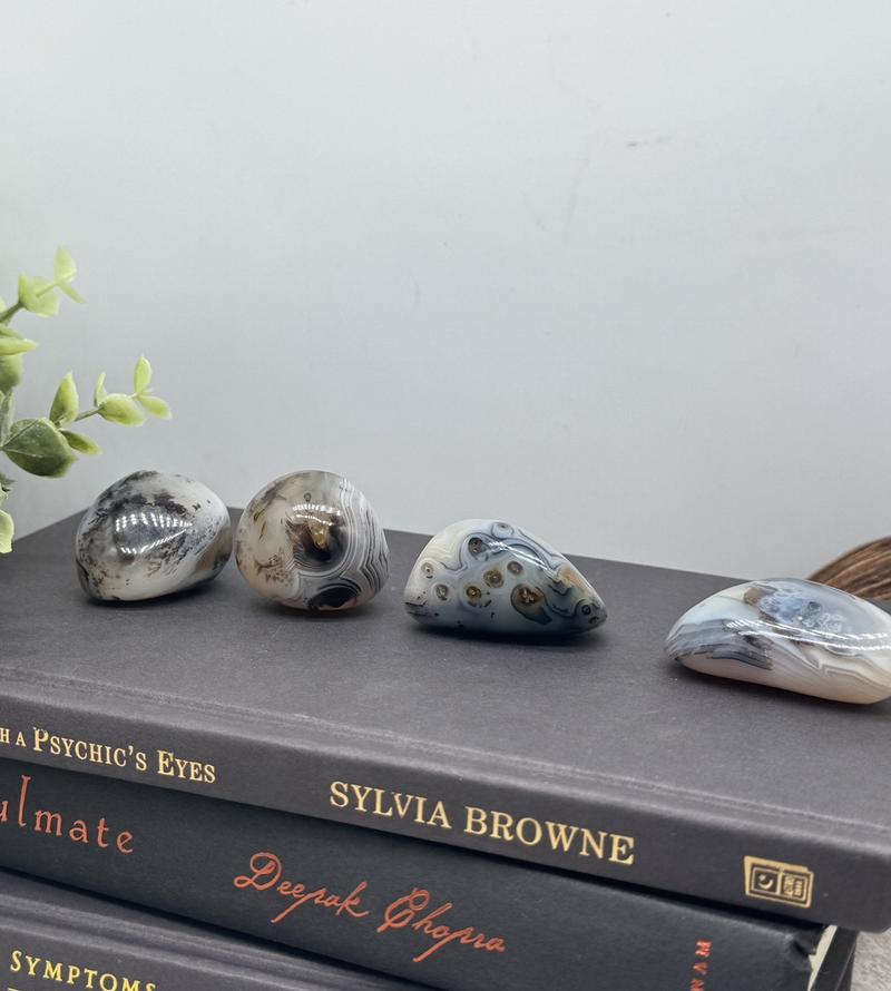 Dendritic Agate Stones Decor Ornaments