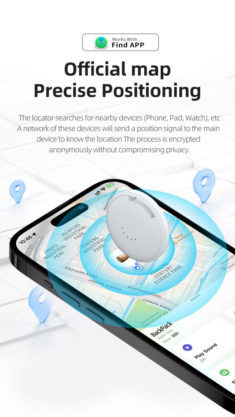 Never Lose Anything Again Works Globally No SIM Needed for Mini Car case suit Hidden Tracker GPS Vehicle Magnetic Portable pet Smart Bluetooth Luggage and Key Gps Tracking Detector