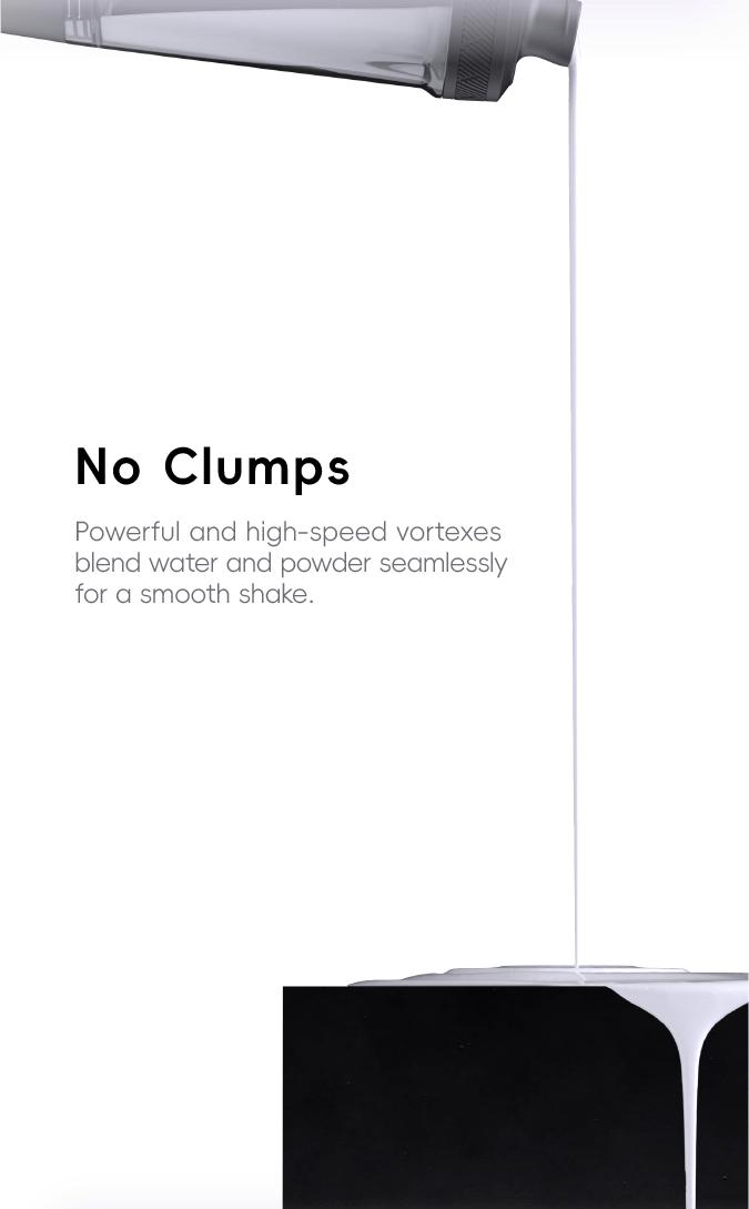 VOLTRX Electric Protein Shaker Bottle - Smart Blender Bottle, Leak-Proof Design, USB Rechargeable Mixer Cup for Shakes and Meal Replacements, BPA-Free Tritan, 24oz