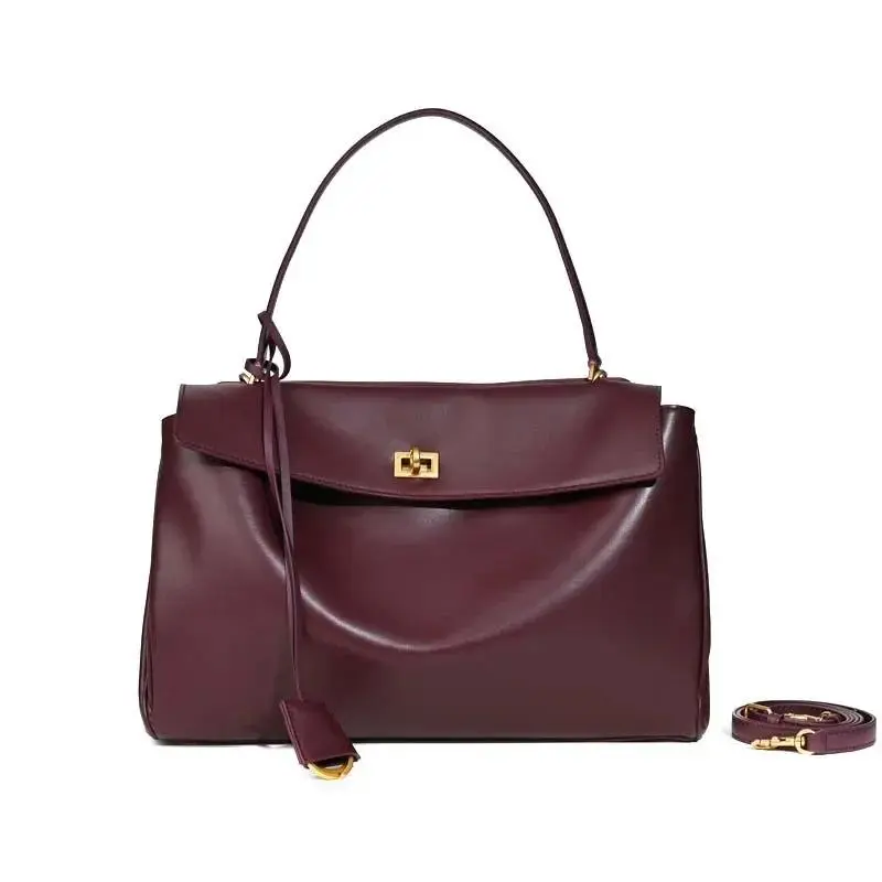 Luxury Brand Rodeo Woman Bags Autumn Winter Genuine Leather  no  Logo Women Totes Fashion Gold Buckle Women Shoulder Hand Bag