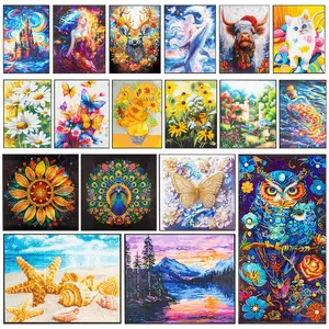 48 Styles 5D Diamond Art Painting Kit without Frame, Diamond Painting Kits, DIY Colorful Diamond Painting Wall Art for Home Living Room and Bedroom #TOP PICKS