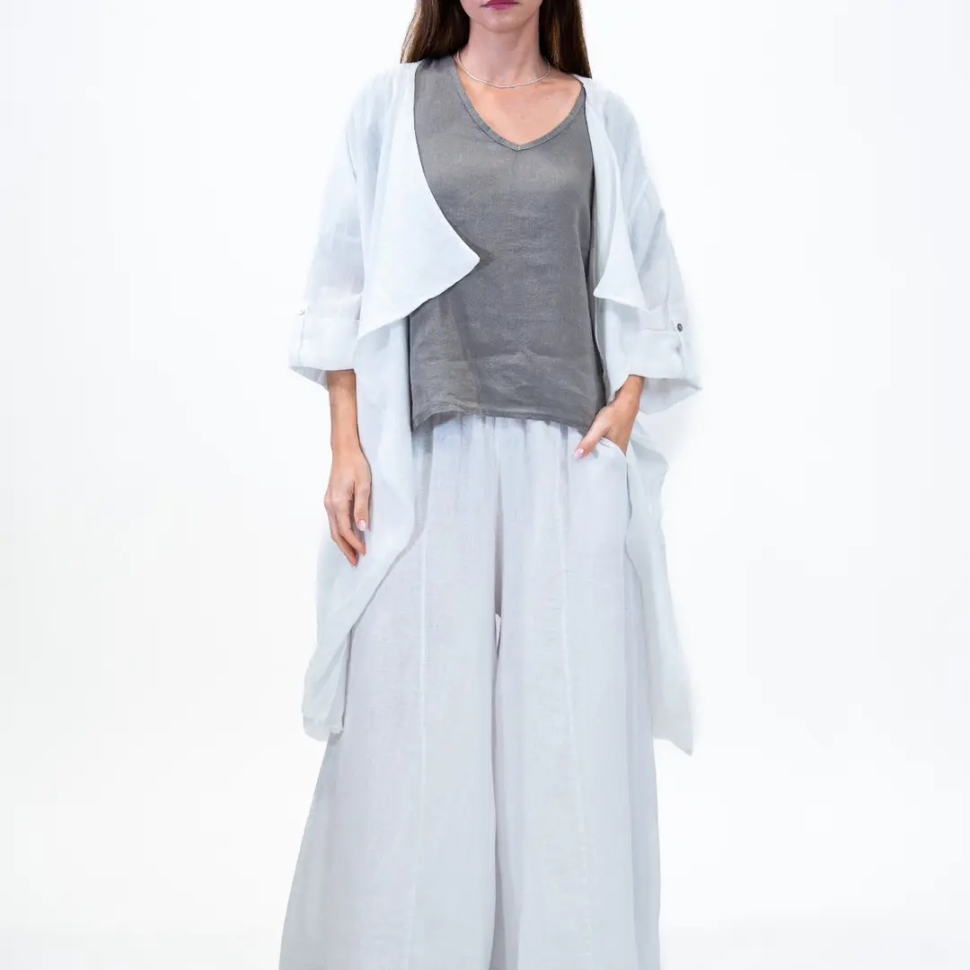 Linen Carolina Cardigan One Size XS-1XL