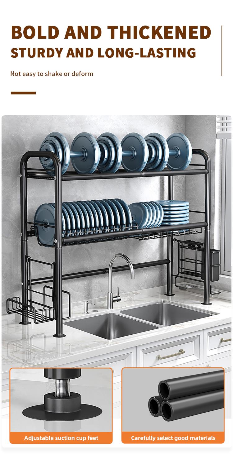 San Dream Over The Sink Dish Drying Rack Large Dishes Drainer 2-Tier Dish Drying Rack for Kitchen Dish Rack Countertop Organizer Metal Kitchen Sink Organizer Mount San Dream Over The Sink Dish Drying Rack Large Dishes Drainer 2-Tier Dish Drying Rack for Kitchen Dish Rack Countertop Organizer Metal Kitchen Sink Organizer Mount