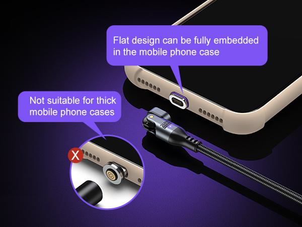 National Day Offers AUFU 16PIN 240W Magnetic Charging Cable (3.3ft/6ft/1Pack), 180 Rotation Magnetic USB C Charging Cable/Magnet Phone Charger/Data Transfer Cord for 1Phone16/15 Series, Ma-Book/1Pad Series
