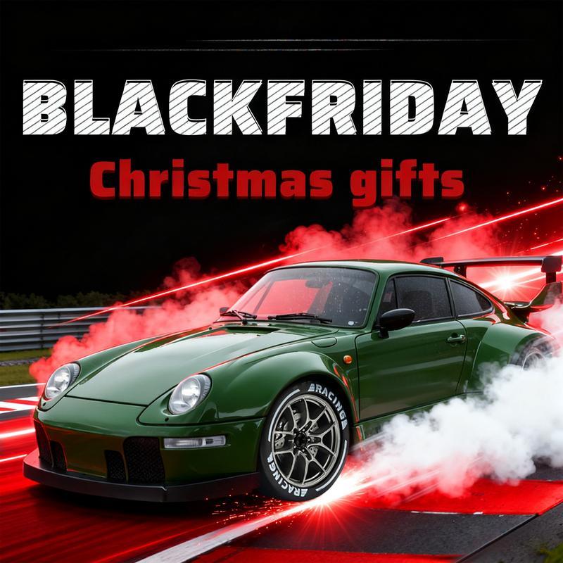 RC Drift Car, 1:24 Remote Control Car for Kids, 20KM/H 4WD High Speed RC Cars with LED Lights, Two Batteries, Extra Drifting Tires, Vehicle for Adults Boys Girls