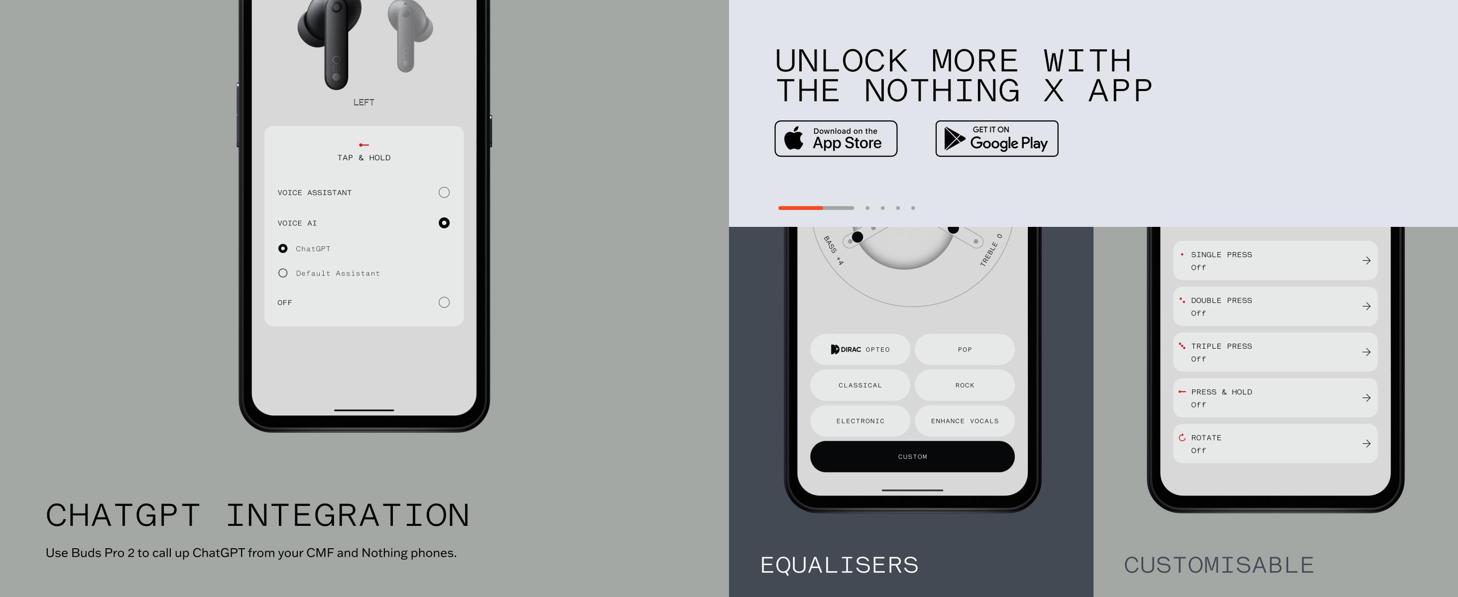 CMF Buds Pro 2 Wireless Earbuds with Adjustable Noise Cancellation, ChatGPT Integration, Hi-Res Audio with LDAC, Electronic Headset, 50 dB Hybrid Noise Cancelling, IP55 Waterproof, 43H Play Time, 6 HD Mics Headphones