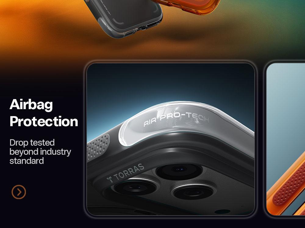 TORRAS Ostand Q3 Air for iPhone 17/16/15 Pro Max Case with 360 Magnetic Stand, Fit for MagSafe, 4M Drop Tested, Camera Control Button, Shockproof Phone Case Cellphone Protective