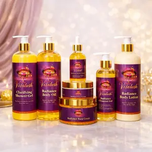 ViTalush Turmeric Radiance Body & Face Care Set Hydrating Skin + Moisturizing Care + Gentle Exfoliation