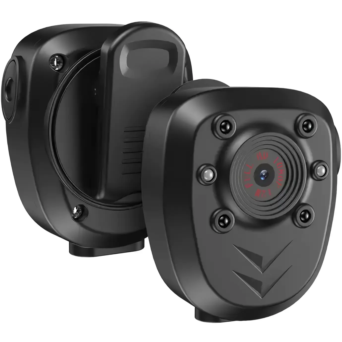 Mini Rechargeable Spy WiFi Night Vision Police Bodycam - 1080p HD DVR Wireless Monitoring Camera, Home Outdoor Use, with Motion Sensor & Built-in Mic Audio