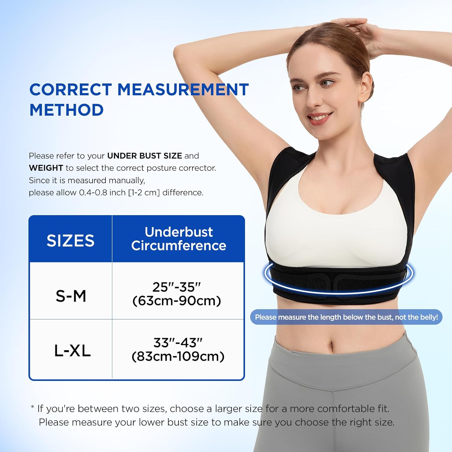 Vicorrect Posture Corrector, Adjustable Upper Back Brace for Clavicle Support and Providing Pain Relief  Healthcare Tool