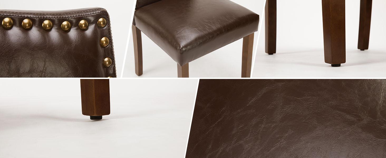 FurnishFlex Dining Chairs Set of 2, Kitchen Chairs, Modern Upholstered Fabric Dining Room Chair with Nailhead Trim and Wood Legs, Mid-Century Accent Dinner Chair for Living Room, Kitchen Fixed Arms FurnishFlex Dining Chairs Set of 2, Kitchen Chairs, Modern Upholstered Fabric Dining Room Chair with Nailhead Trim and Wood Legs, Mid-Century Accent Dinner Chair for Living Room, Kitchen Fixed Arms