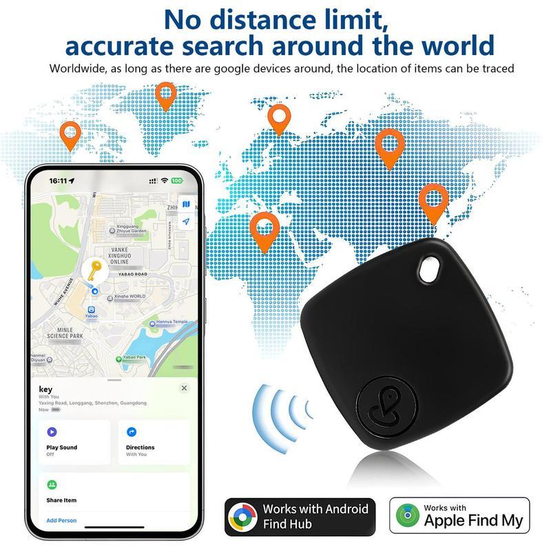 [Free.ship]CENPIN Mini Magnetic GPS Tracker for Car – Hidden Anti-Lost Location Tracker, Weatherproof Portable Device, Works with Apple Find My (iOS ), For Apple iPhone & Android