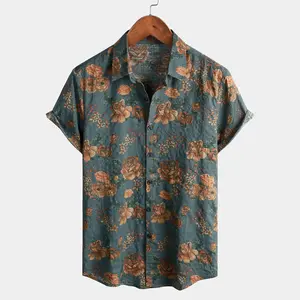 TIXMIE Mens Hawaiian Shirts Short Sleeve Casual Button Down Summer Shirts Floral Beach Vacation Tropical Shirts，The Perfect Father's Day Gift