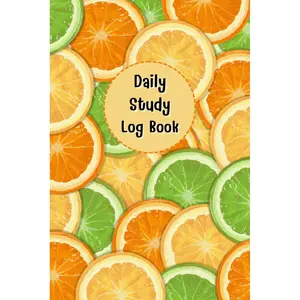 Orange & Lime Cover: Daily Study Log Book for Planning daily study goals and to do list, 120 pages, Size 6"x 9". Paperback – April 20, 2025