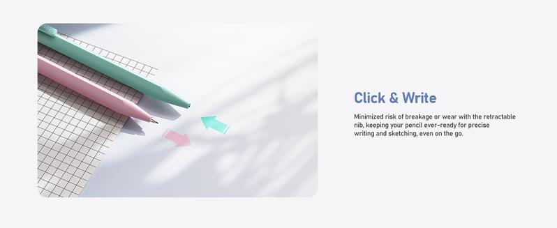 Four Candies Mechanical Pencil Set, with 0.5 & 0.7mm Lead Refills (HB & 2B), Pastel Erasers & Eraser Refills, 29-Count Pack with Case, Cute Aesthetic School Supplies for Writing, Drawing, Sketching