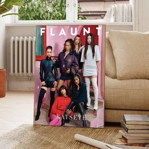 KATSEYE 2026 K-Pop Poster, Flaunt Magazine Cover Art, Poster Unframed
