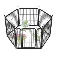 24in(H)x11.4ft(L)-5Panels+1Gate (Black)