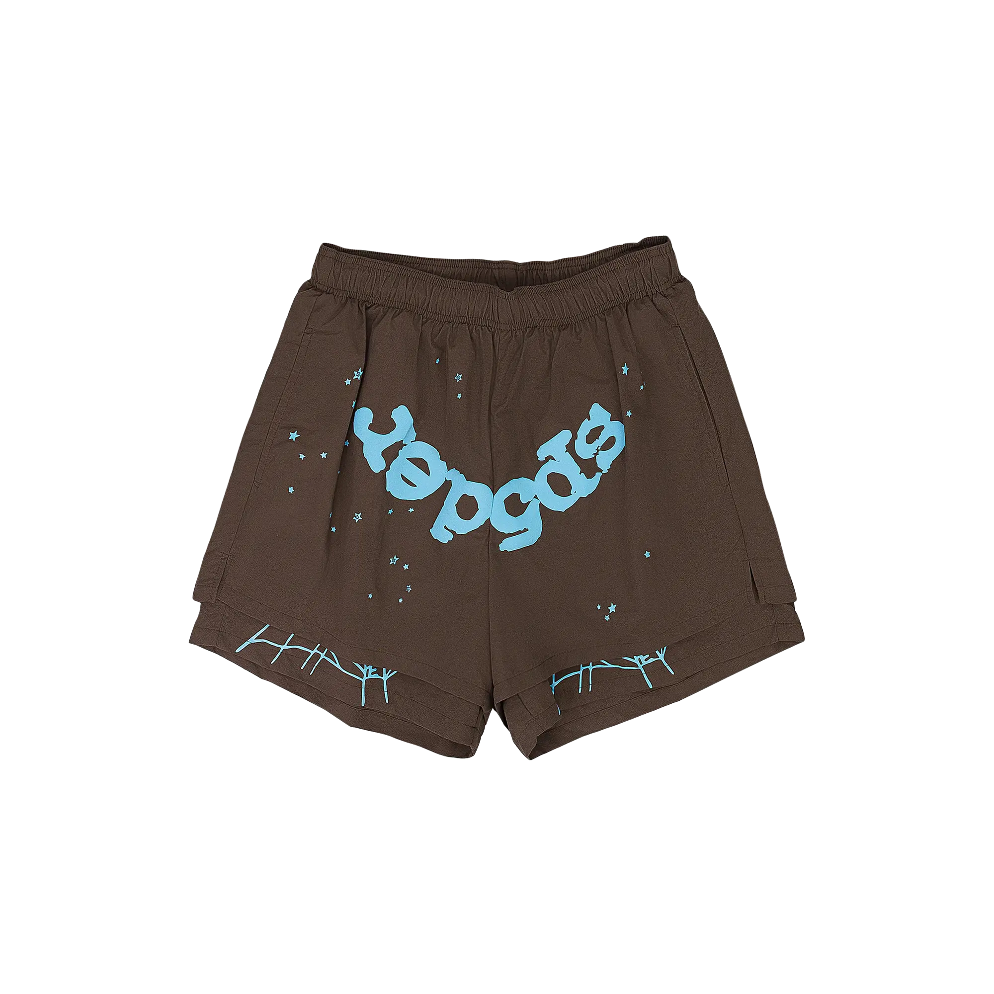 OG Web Double Layer Shorts "Brown" SP5der378