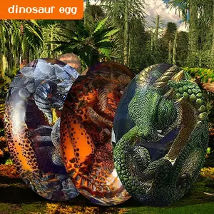Dinosaur Egg Ornaments Crystal Transparent Dragon Egg Sculpture Resin Crafts Unique Gift for Home Office Decor Decoration Table