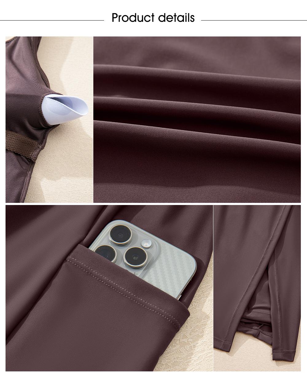 Aleumdr One Piece Swimdress Swimsuit for Women Tummy Control Split Hem Skirt Bathing Suit with Pockets Fabric SpringStatements