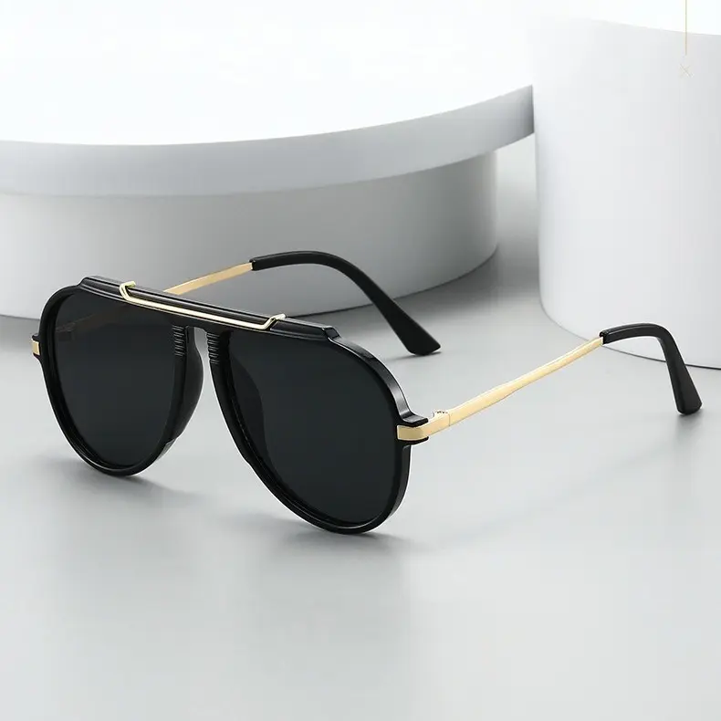 Oversized Square Sunglasses, Bold Semi-Rimless Polyamide Frame, Unisex Lightweight Design with UV400 & Blue Light Protection, Stylish Accessories, Driving, Statement Frame Glasses, Female, Social Media, Fashion Enthusiasts, Uv400 Shield, Bold Look, Street
