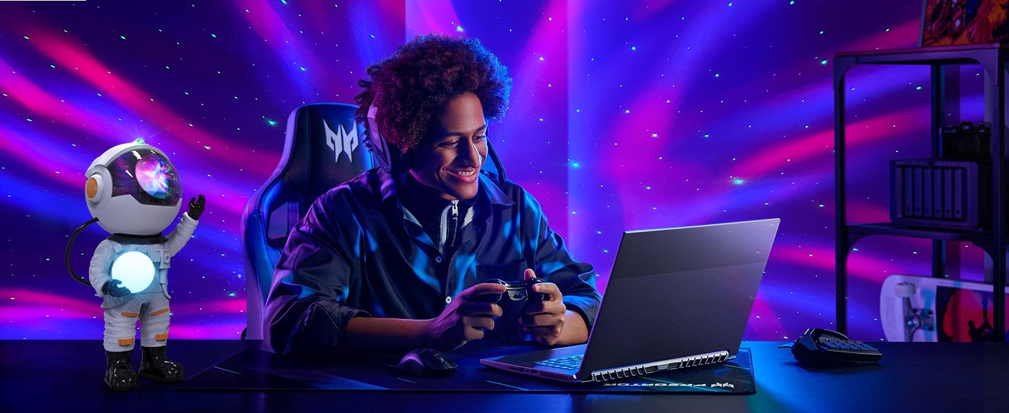 Rossetta Astronaut Galaxy Projector,LED Night Light for Kids Room with Timer and Remote, Room Decor Aesthetic, Home Decor, Gifts for Adults, Teens, Christmas,Birthday