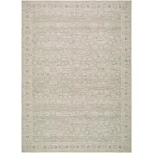 Livabliss Nabela Noor Home Asha VI Traditional Style Machine-Woven Green Rug