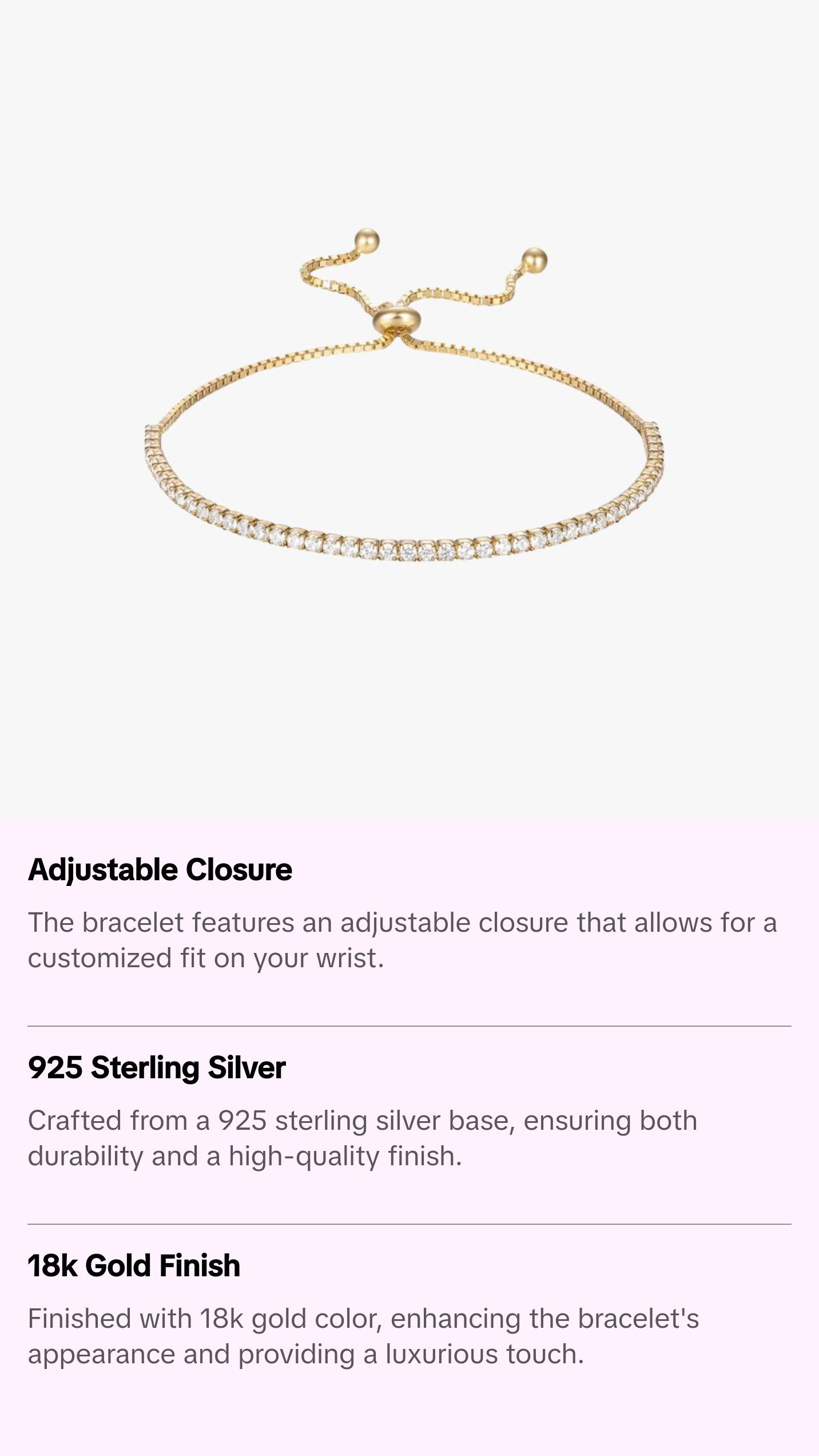 Amira Tennis Bracelet