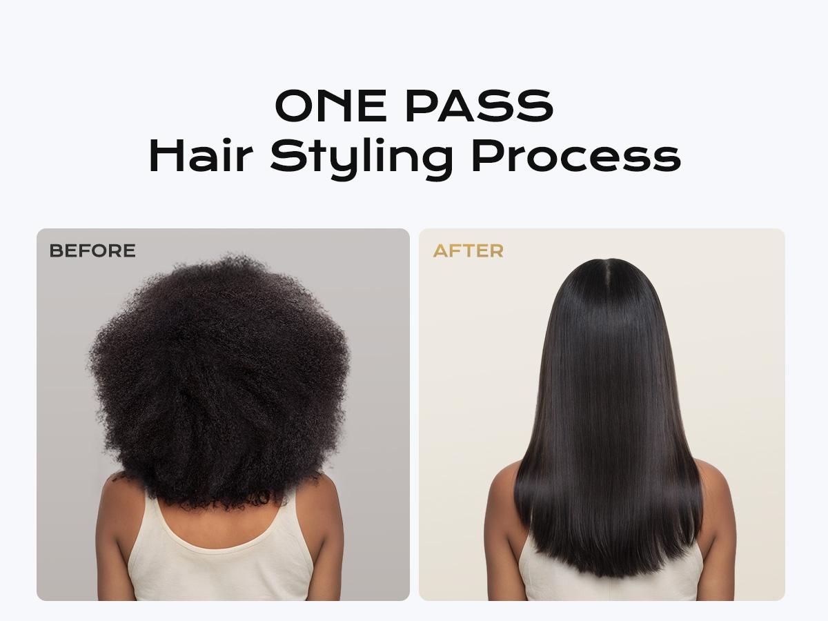 VanessaPro OneShot Hair Straightener Styling Flat Iron for Professional Salon Results and All Hair Types Hair Styling Tools