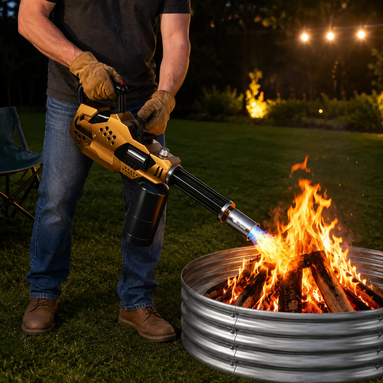 ARTFLAMM Powerful Weed Torch,Propane Torch with Adjustable Flame,Kitchen Blow Torch for BBQ, Camping, Searing Steak, Welding (Tank Not Included)