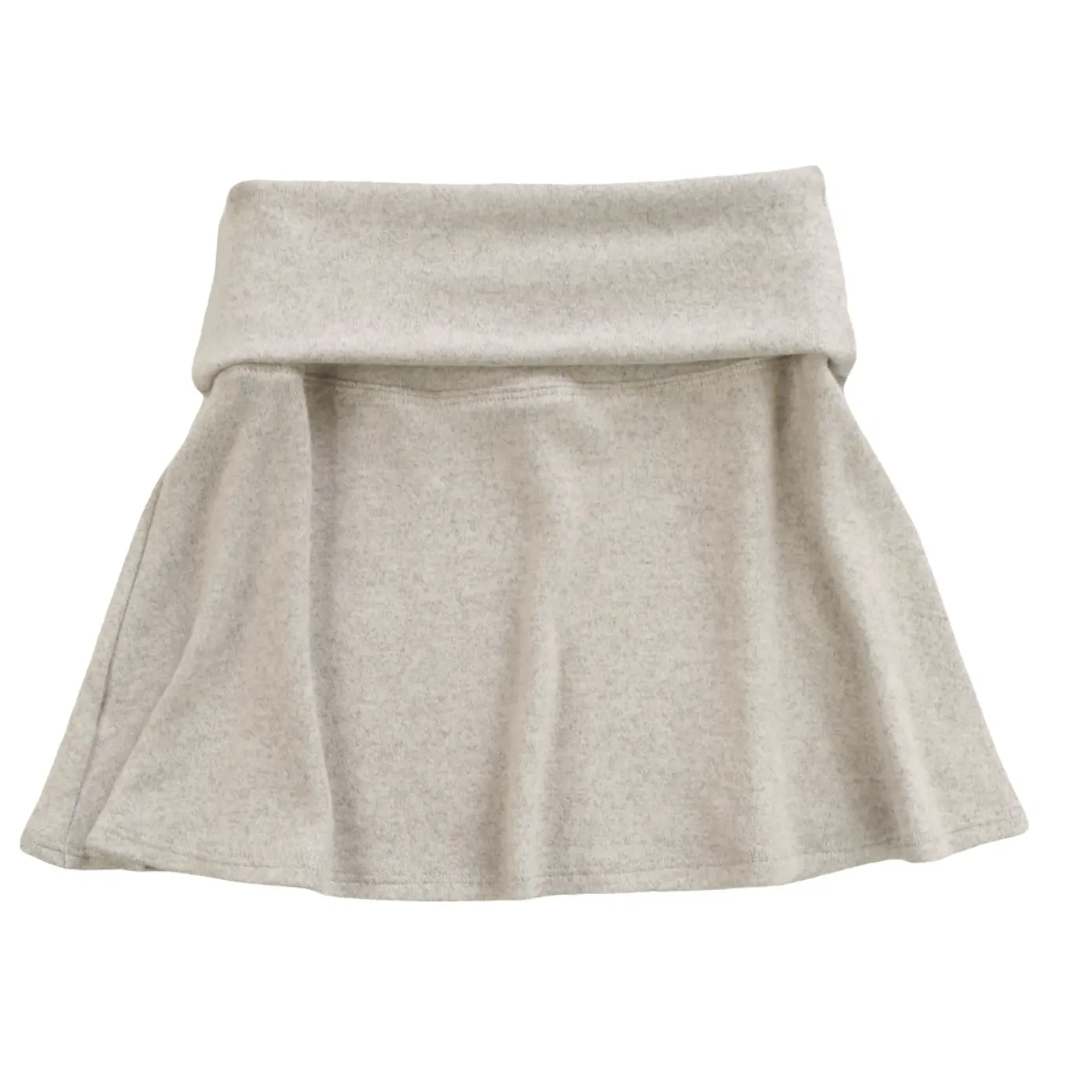 fold over skirt | grey