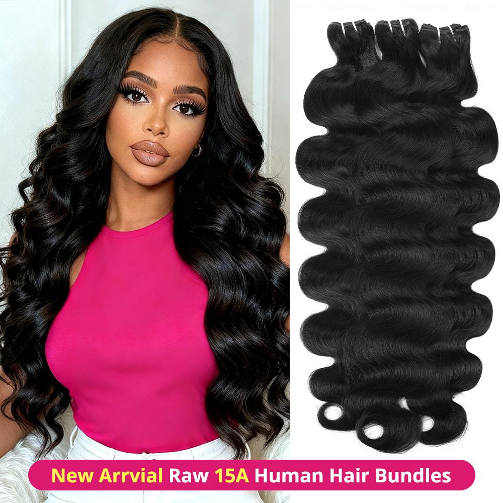 Brazilian Body Wave/Straight Bundles Quick Weave Extensions 2x6 4x4 Lace Closure Virgin Human Hair Weave Bundles #TiktokShopSpringGlowUp