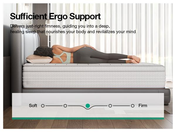 Fiberglass-Free Full/Queen/King Hybrid Mattress -6/8/10/12/14 Inch-Perfect Balance of Softness & Firmness: High-Quality Mattress for All Sleepers & Body Alignment-Motion Isolation Mattress.Holiday Haul Fiberglass-Free Full/Queen/King Hybrid Mattress -6/8/10/12/14 Inch-Perfect Balance of Softness & Firmness: High-Quality Mattress for All Sleepers & Body Alignment-Motion Isolation Mattress.Holiday Haul