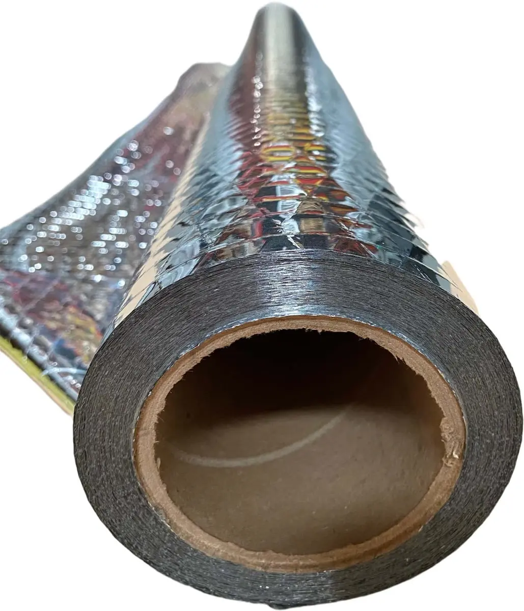 Super R Diamond DIY Radiant Barrier Insulation (e2599) - 500 Sq Ft Solid Perforated Option, Easy-to-Install Entry-Level Low-Cost, Laid on Attic Floors, Moisture Control, Meets All Residential Fire & Building Codes, Ideal for Residential Retrofit