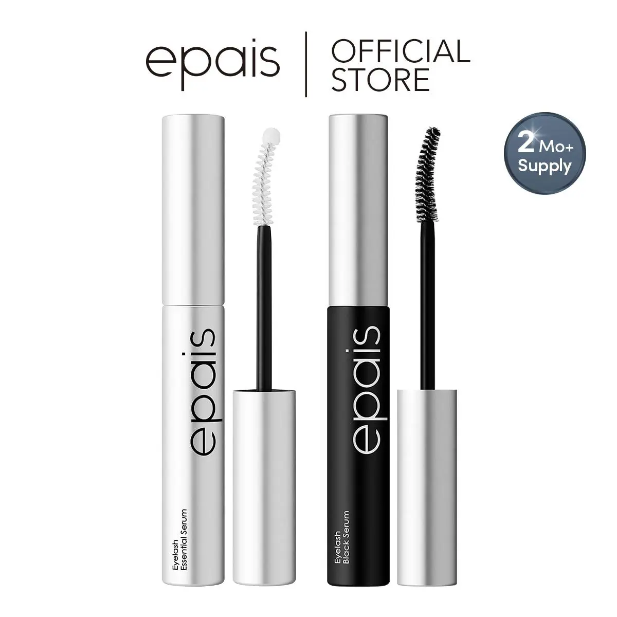[EPAIS Official Shop] Essential 24 hours Eyelash Care Duo (Lash Serum + Black Mascara Serum) - Safe & Gentle Lashes Care, 2-in-1 Lash Growth Enhancer and Tinting Treatment, 7 Peptides and Biotin Formula for Longer Thicker Lashes, Prostaglandin free