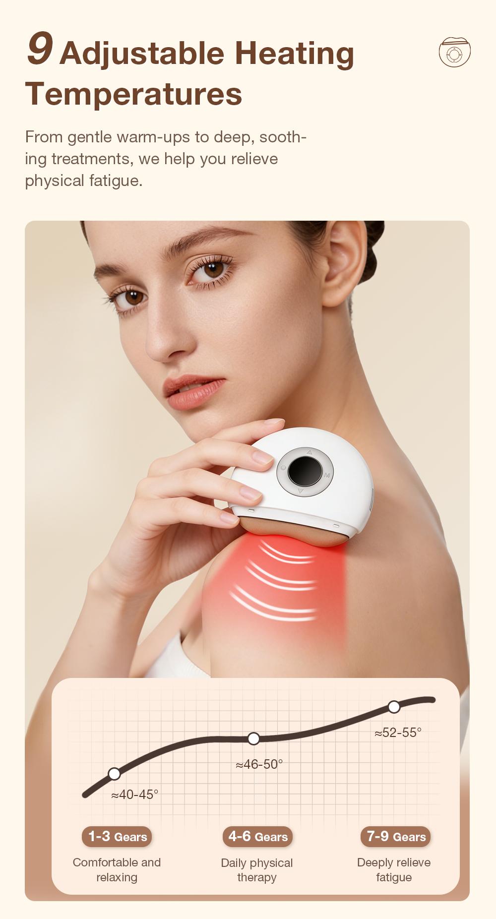 【Mother's Day】Electric Gua Sha for Face Lift & Lymphatic Drainage, 3-in-1 Heat & Vibration Massager for Snatched Jawline & Depuffing, 9-Gear Bian Stone Body Scraper for Cellulite, Neck & Back Relief, Portable Spa Gift for Her 2026 【Mother's Day】Electric Gua Sha for Face Lift & Lymphatic Drainage, 3-in-1 Heat & Vibration Massager for Snatched Jawline & Depuffing, 9-Gear Bian Stone Body Scraper for Cellulite, Neck & Back Relief, Portable Spa Gift for Her 2026