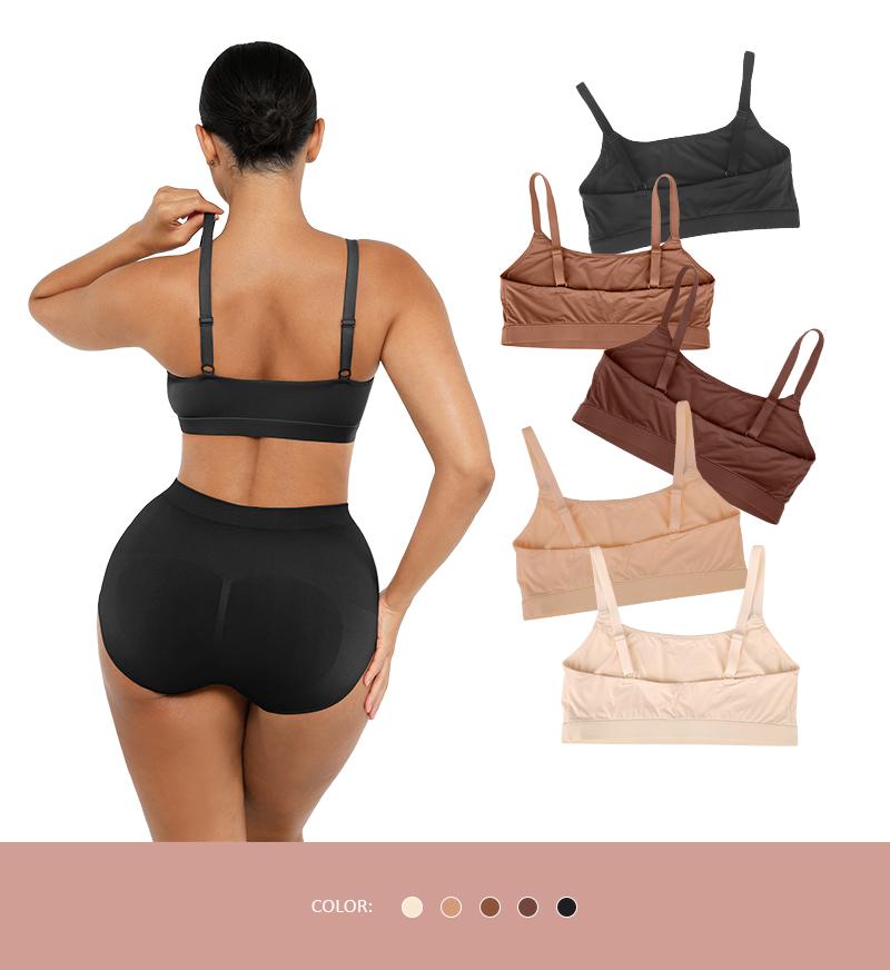 FeelinGirl Women's Unlined Wireless Bra Breathable Sports Bra for Everyday Wear Comfortable Fabric Womenswear Springtok