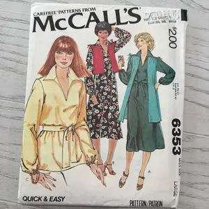 McCalls 6353 sewing pattern
