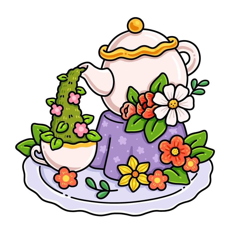 Garden Corners: Bold and Easy Coloring Book for Adults and Teens