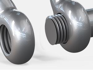 Nilight 2 Pack 3/4" D-Ring Shackle with 7/8" Screw Pin 41,887lbs Break Strength, Heavy Duty Off Road Recovery Shackle with Isolators Washers for Use with Tow Strap, Winch, Off-Road Truck Vehicle