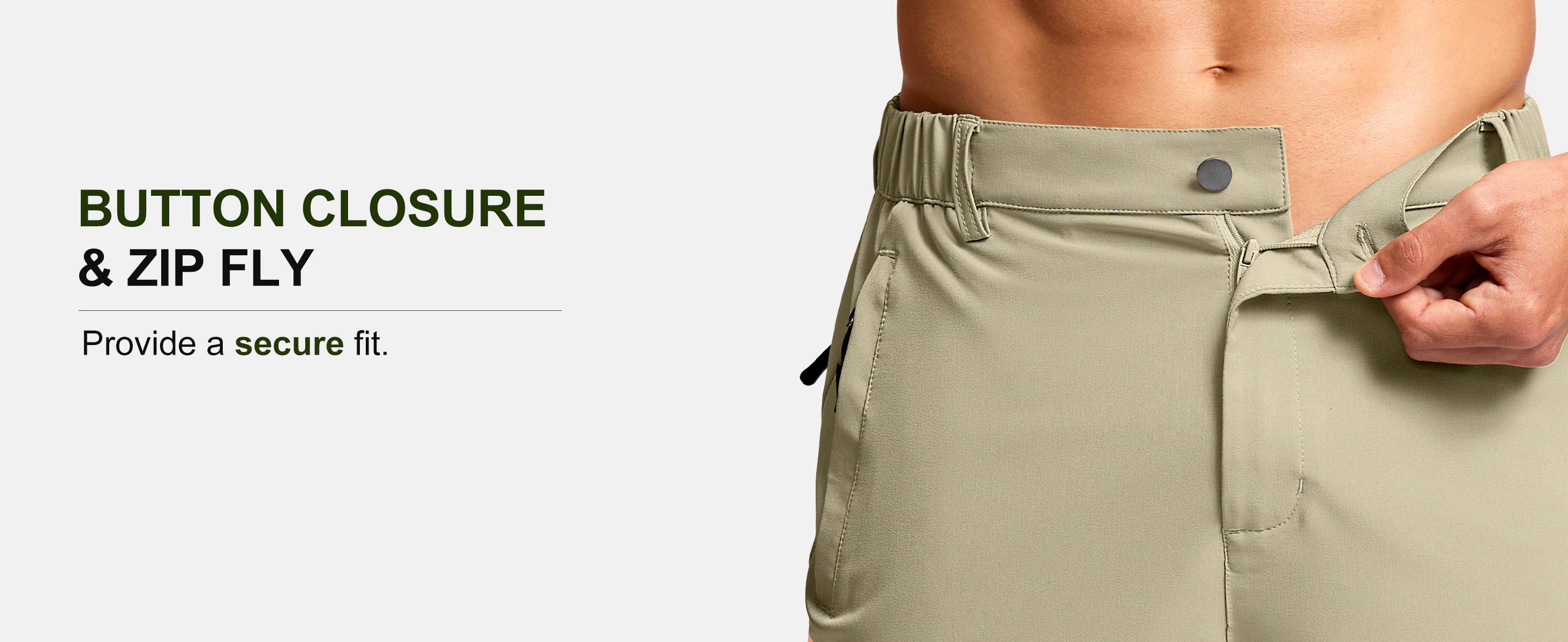 G Gradual Men's Hiking Shorts 7"/9"  Lightewight Casual Shorts for Men Quick Dry Stretch Golf Shorts with 3 Zipper Pockets Summer