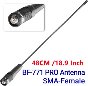 Baofeng Walkie Talkie Antenna SMA-Female UHF VHF 48CM /18.9 Inch for Baofeng AR-5RM UV-21 PRO UV32 DM32 K5 Plus