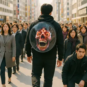 3D Hologram Fan Projector Portable Digital Backpack