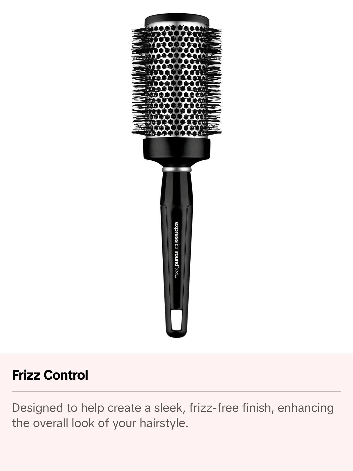 Paul Mitchell Express Ion Aluminum Round Brush XL - Vented Barrel for Sleek Frizz-Free Finish & Smooth Styling