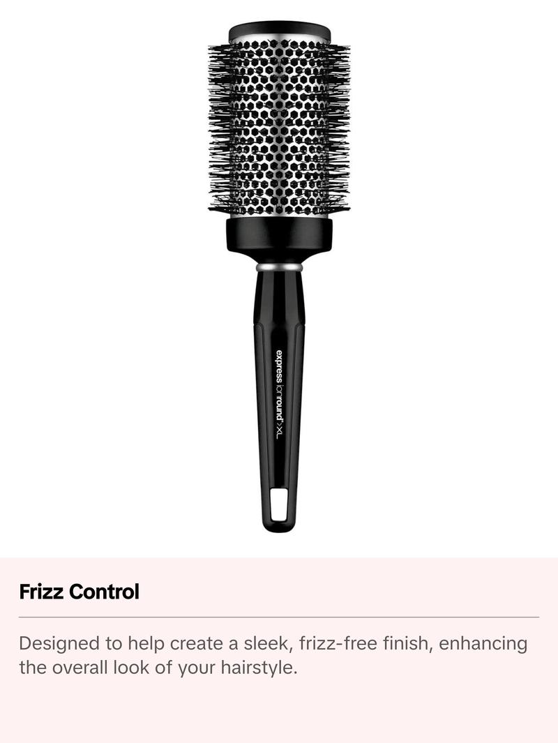 Paul Mitchell Express Ion Aluminum Round Brush XL - Vented Barrel for Sleek Frizz-Free Finish & Smooth Styling