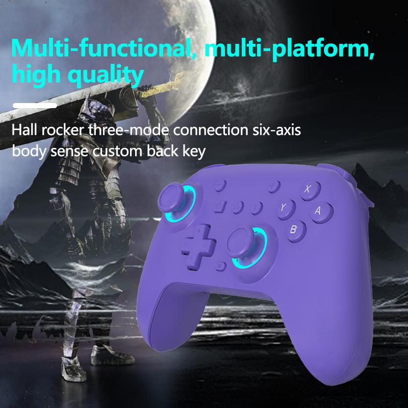 YUYIU Wind Chaser 1 Multi-Platform Wireless Controller for Switch PC Steam with Hall Effect Joystick Dual Vibration Macro Back Buttons 1000Hz Polling 6-Axis Gyro & Turbo