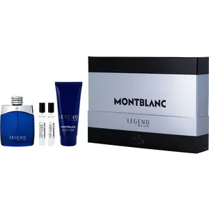 Mont Blanc Legend Blue Set-Eau De Parfum Spray 3.3 Oz & All Over Shower Gel 3.4 Oz & Eau De Parfum Spray 0.25 Oz Mini X 2 For Men Mont Blanc Legend Blue Set-Eau De Parfum Spray 3.3 Oz & All Over Shower Gel 3.4 Oz & Eau De Parfum Spray 0.25 Oz Mini X 2 For Men