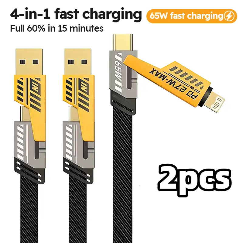 2-Pack Multiple Ports USB C/USB A Fast Charger Compatible with iPhone17/16/15/14/13/12/Pro Max iPad Samsung Cellphone