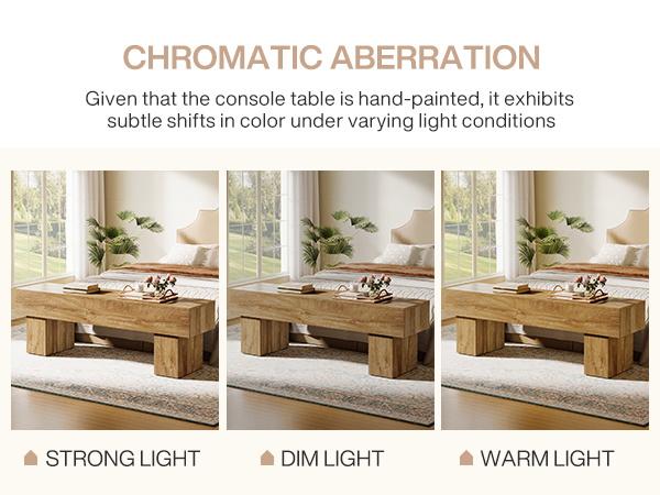 LITTLE TREE 63“ Extra Long Dining Bench, Farmhouse Wooden Entryway Bench, Indoor End of Bed Bench for Bedroom, Living Room, Dining Room, Hallway, Light Brown