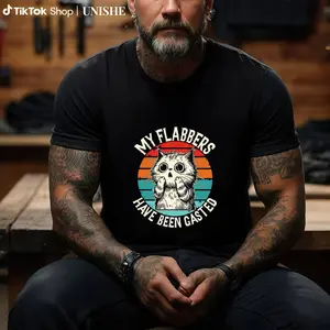 Funny Cat Meme T-Shirt 'My Flabbers Have Been Gasted' – Unisex 100% Cotton Casual Tee